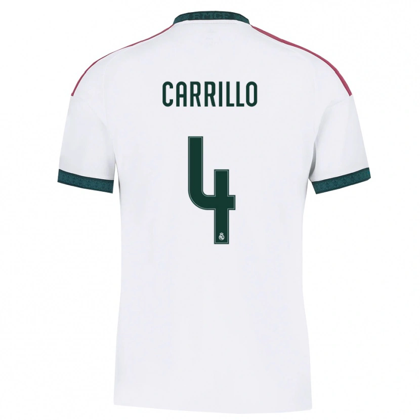 Danxen Damen Alvaro Carrillo #4 Dunkelgrün Weiß Rot Heimtrikot Trikot 2026/27 T-Shirt