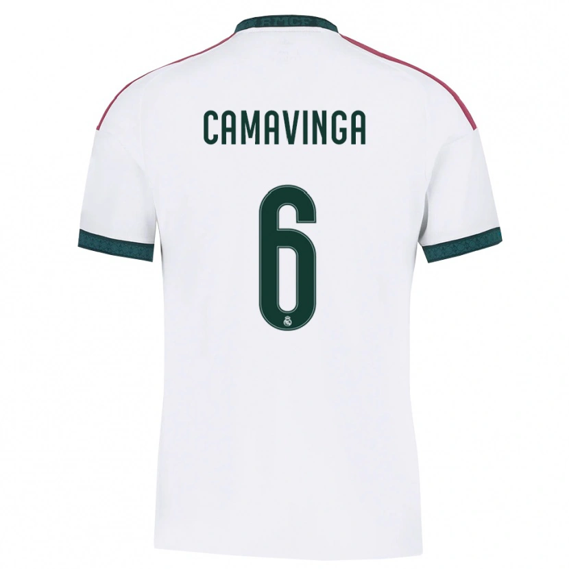 Danxen Damen Eduardo Camavinga #6 Dunkelgrün Weiß Rot Heimtrikot Trikot 2026/27 T-Shirt
