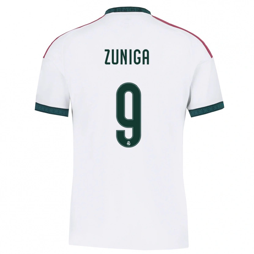 Danxen Damen Loren Zúñiga #9 Dunkelgrün Weiß Rot Heimtrikot Trikot 2026/27 T-Shirt