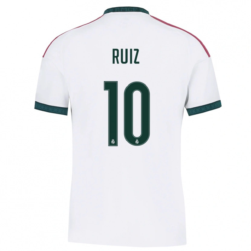 Danxen Damen Alberto Ruiz #10 Dunkelgrün Weiß Rot Heimtrikot Trikot 2026/27 T-Shirt