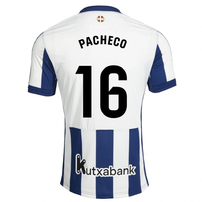 Danxen Damen Jon Pacheco #16 Marineweiß Goldrute Heimtrikot Trikot 2026/27 T-Shirt