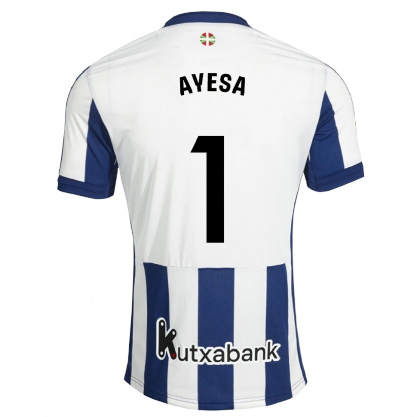 Danxen Damen Gaizka Ayesa #1 Marineweiß Goldrute Heimtrikot Trikot 2026/27 T-Shirt