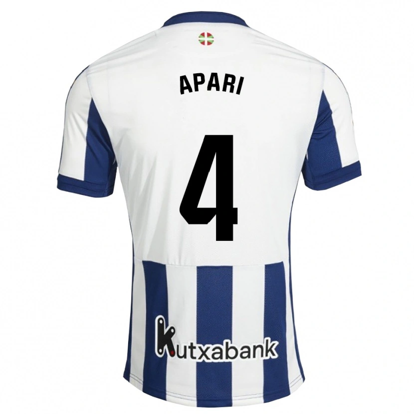 Danxen Damen Nahia Aparicio Jaular #4 Marineweiß Goldrute Heimtrikot Trikot 2026/27 T-Shirt