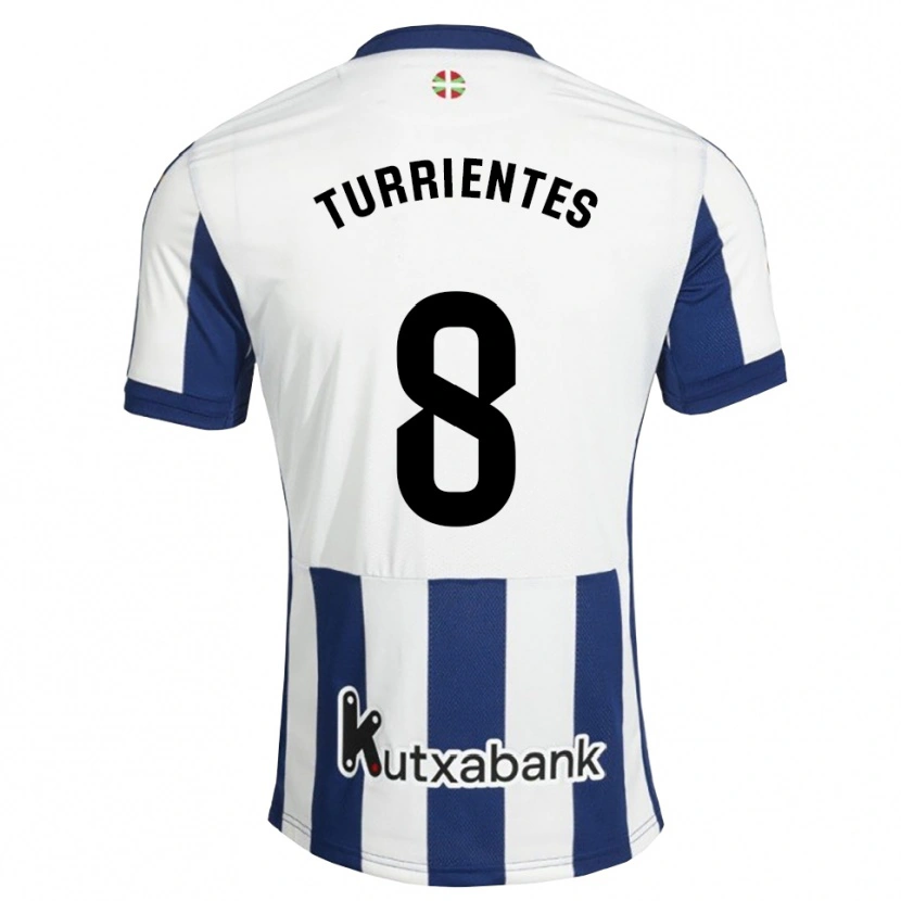 Danxen Damen Beñat Turrientes #8 Marineweiß Goldrute Heimtrikot Trikot 2026/27 T-Shirt