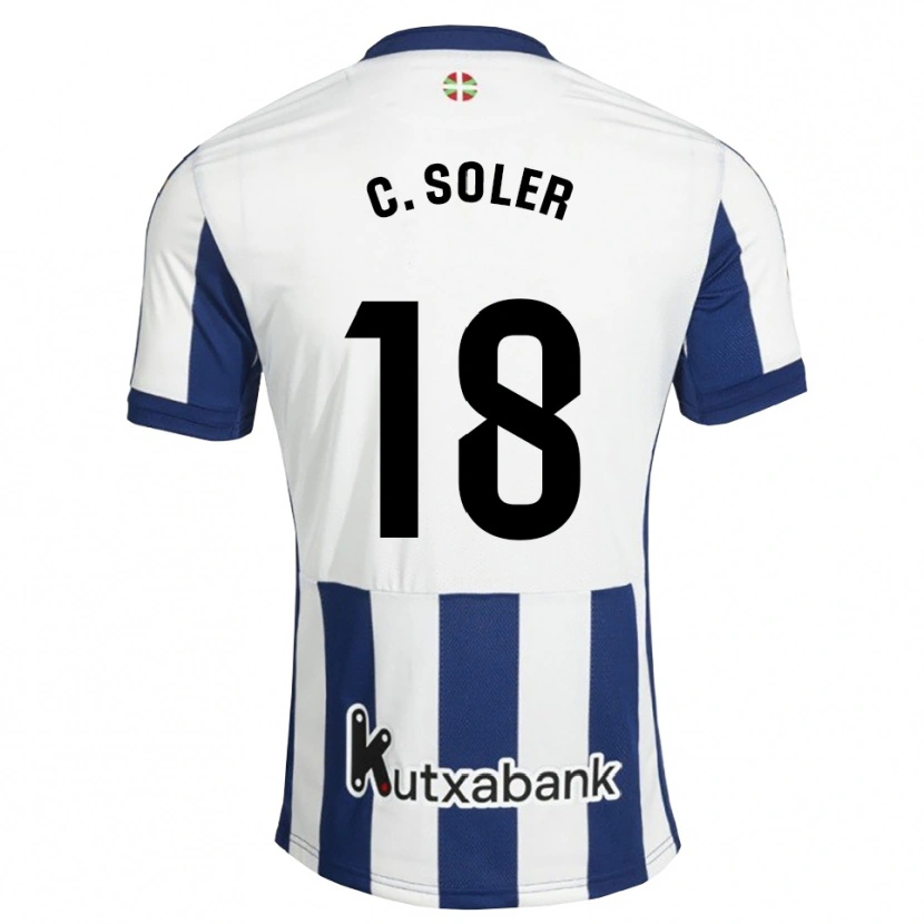 Danxen Damen Carlos Soler #18 Marineweiß Goldrute Heimtrikot Trikot 2026/27 T-Shirt