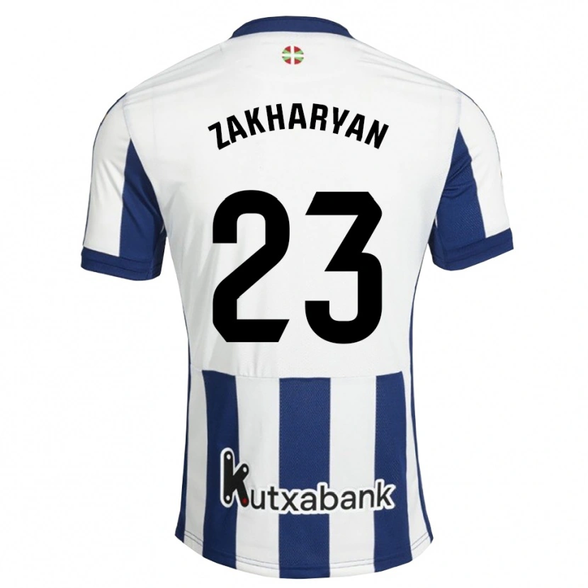 Danxen Damen Arsen Zakharyan #23 Marineweiß Goldrute Heimtrikot Trikot 2026/27 T-Shirt