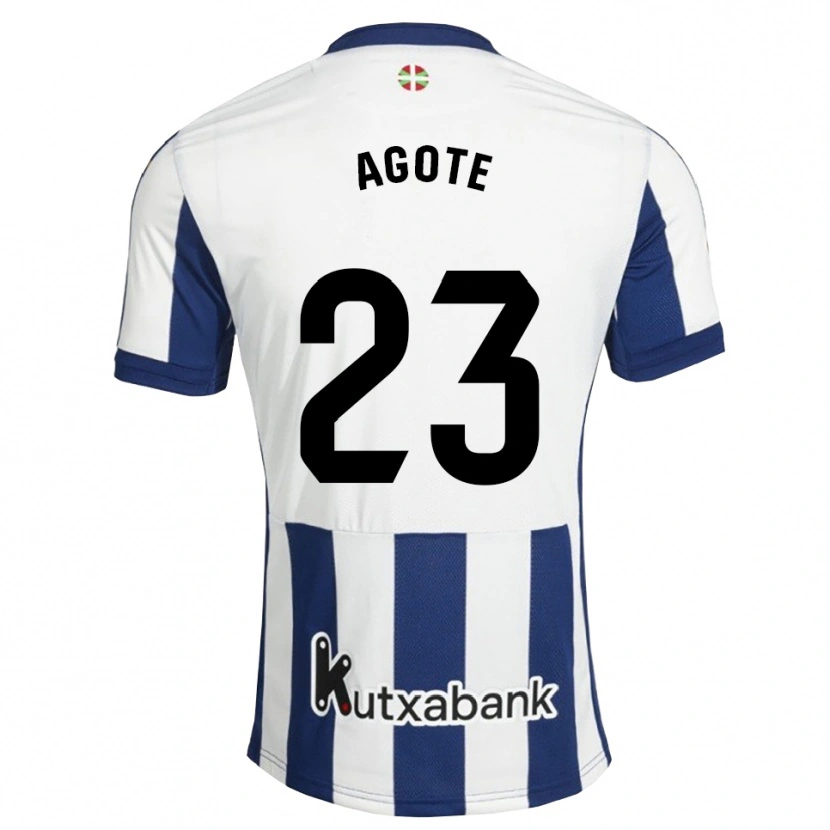 Danxen Damen Unax Agote #23 Marineweiß Goldrute Heimtrikot Trikot 2026/27 T-Shirt