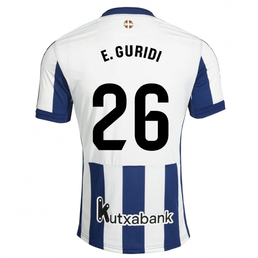 Danxen Damen Elene Guridi Mesonero #26 Marineweiß Goldrute Heimtrikot Trikot 2026/27 T-Shirt
