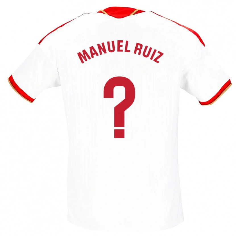 Danxen Damen José Manuel Ruiz #0 Weiß Rot Heimtrikot Trikot 2026/27 T-Shirt