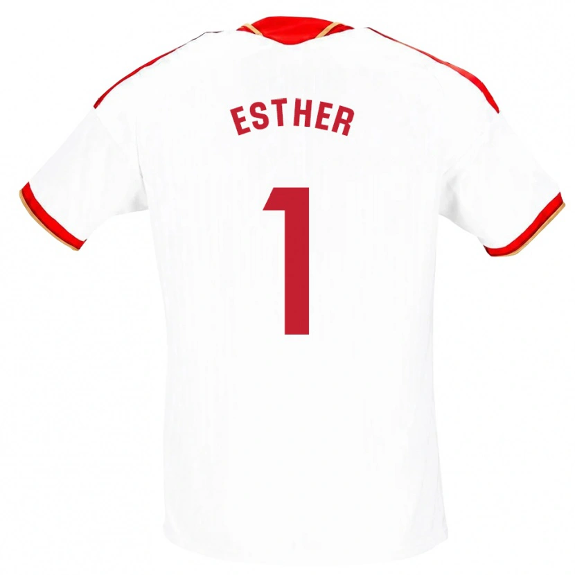 Danxen Damen Esther Sullastres Ayuso #1 Weiß Rot Heimtrikot Trikot 2026/27 T-Shirt