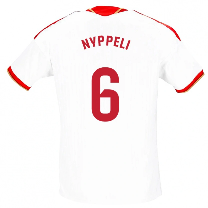 Danxen Damen Ramón Nyppeli #6 Weiß Rot Heimtrikot Trikot 2026/27 T-Shirt