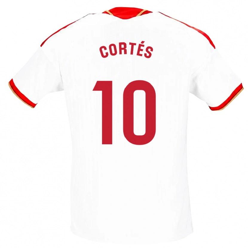 Danxen Damen Millaray Cortés #10 Weiß Rot Heimtrikot Trikot 2026/27 T-Shirt
