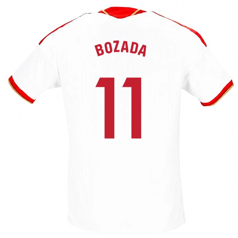 Danxen Damen José Antonio Bozada #11 Weiß Rot Heimtrikot Trikot 2026/27 T-Shirt