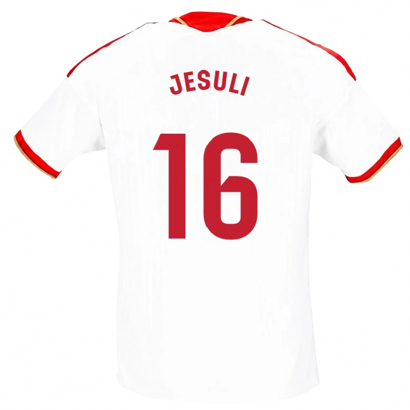 Danxen Damen Jesuli #16 Weiß Rot Heimtrikot Trikot 2026/27 T-Shirt
