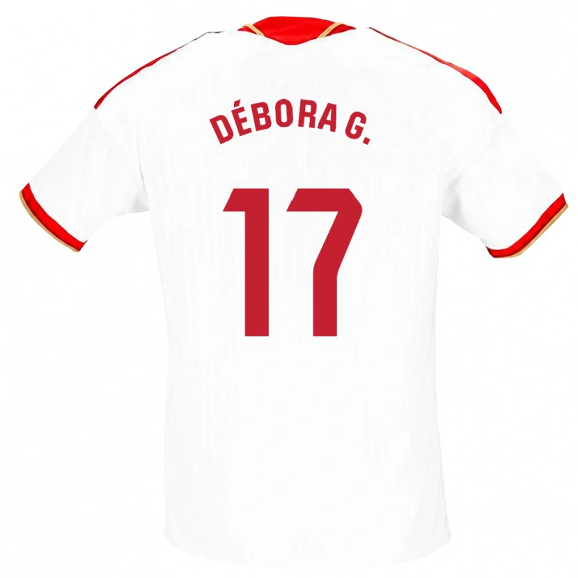 Danxen Damen Débora García Mateo #17 Weiß Rot Heimtrikot Trikot 2026/27 T-Shirt