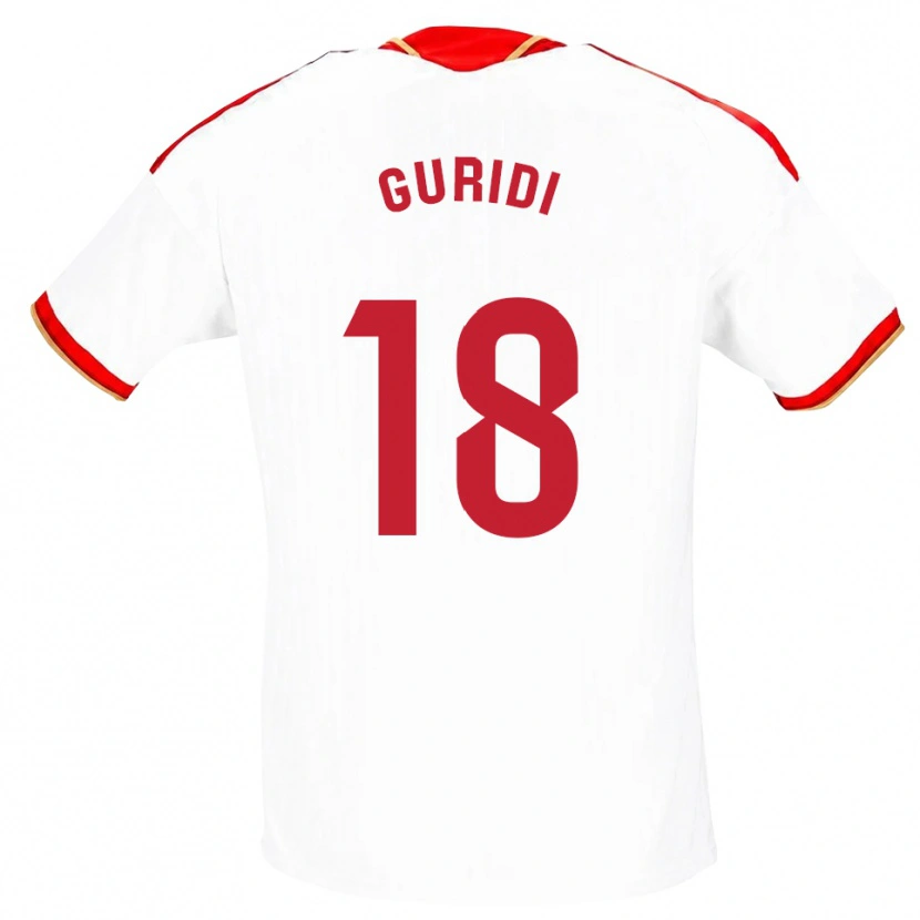 Danxen Damen Jon Guridi #18 Weiß Rot Heimtrikot Trikot 2026/27 T-Shirt
