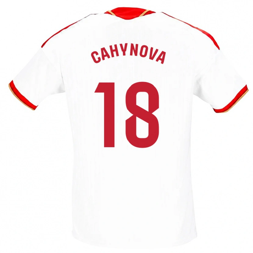 Danxen Damen Klara Cahynova #18 Weiß Rot Heimtrikot Trikot 2026/27 T-Shirt