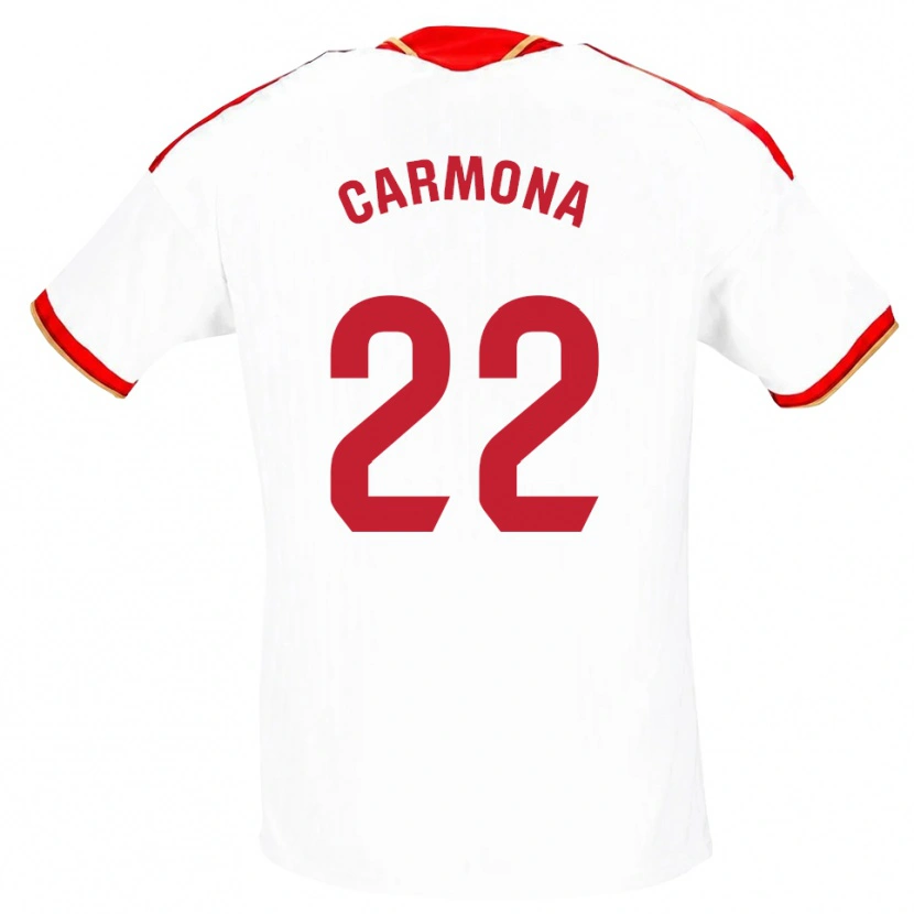 Danxen Damen José Ángel Carmona #22 Weiß Rot Heimtrikot Trikot 2026/27 T-Shirt