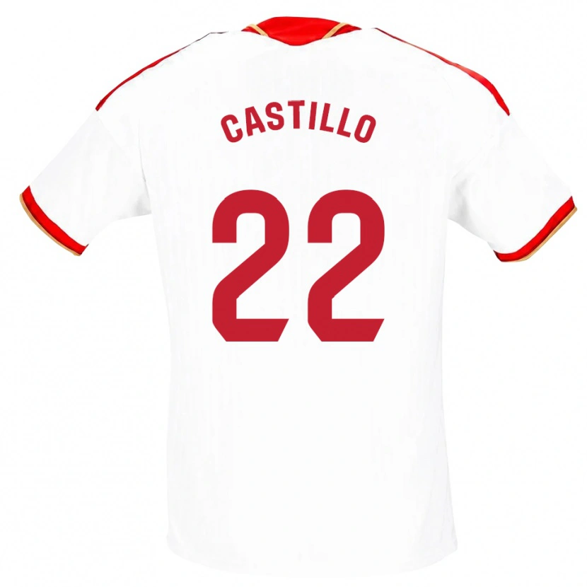 Danxen Damen José Castillo #22 Weiß Rot Heimtrikot Trikot 2026/27 T-Shirt