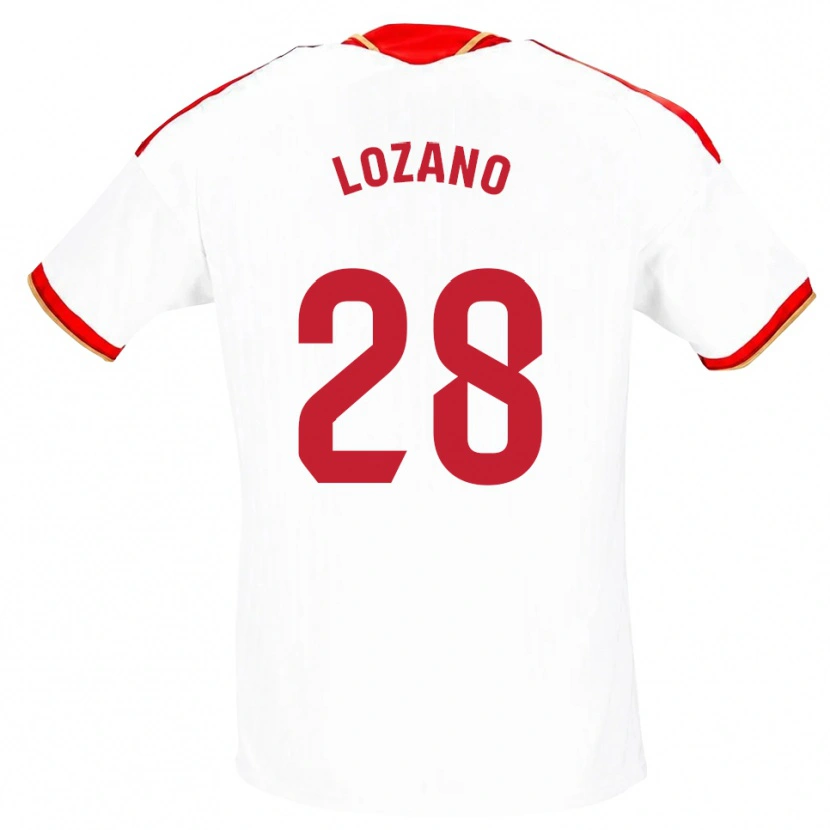 Danxen Damen Elena Lozano #28 Weiß Rot Heimtrikot Trikot 2026/27 T-Shirt