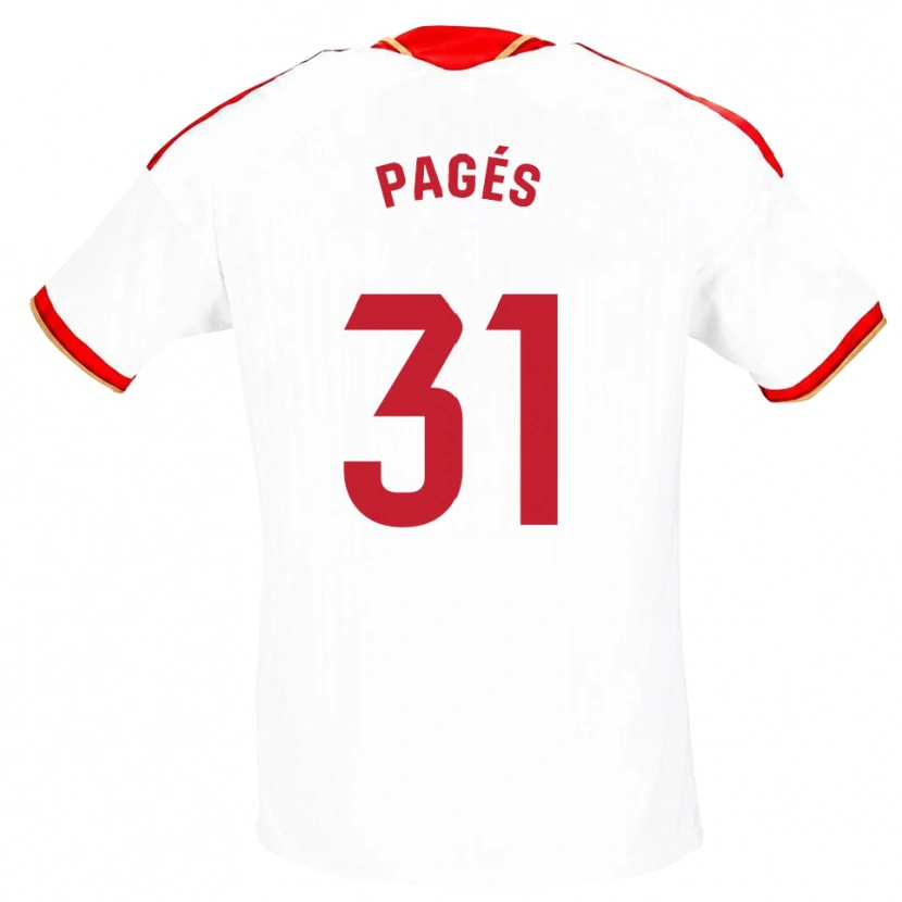 Danxen Damen Lukas Pagés #31 Weiß Rot Heimtrikot Trikot 2026/27 T-Shirt