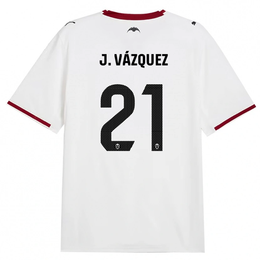 Danxen Damen Jesús Vázquez #21 Schwarz Weiß Rot Gelb Heimtrikot Trikot 2026/27 T-Shirt