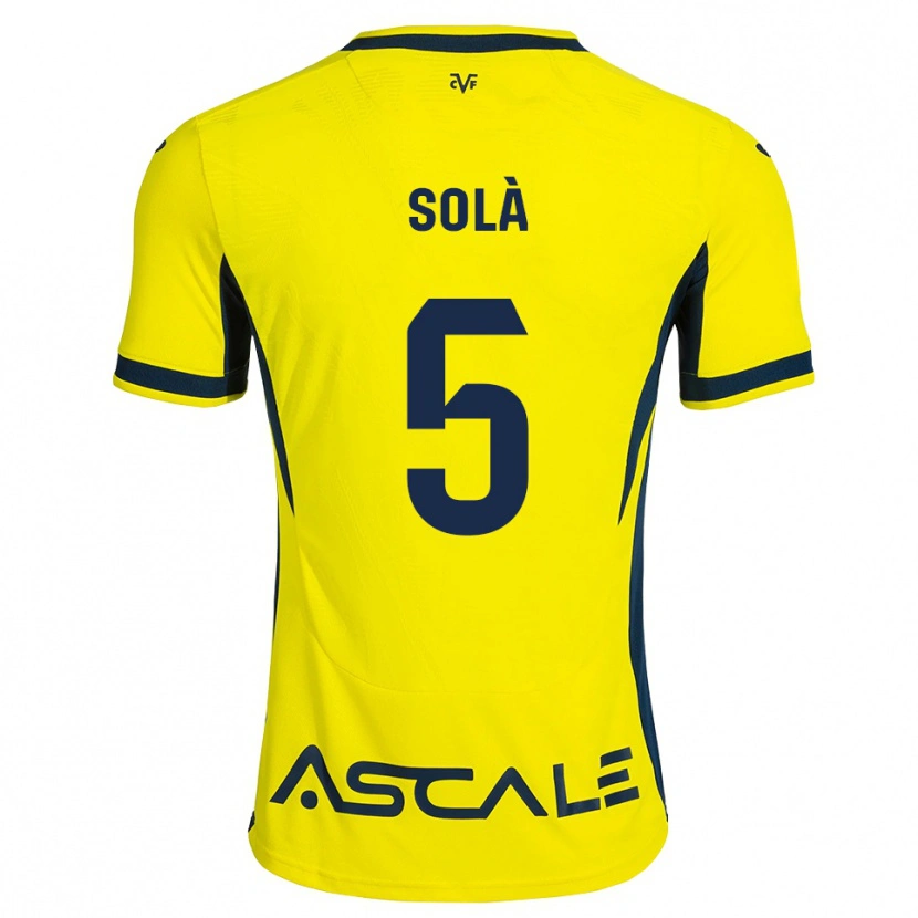 Danxen Damen Arnau Solà #5 Gelb Schwarz Rot Heimtrikot Trikot 2026/27 T-Shirt
