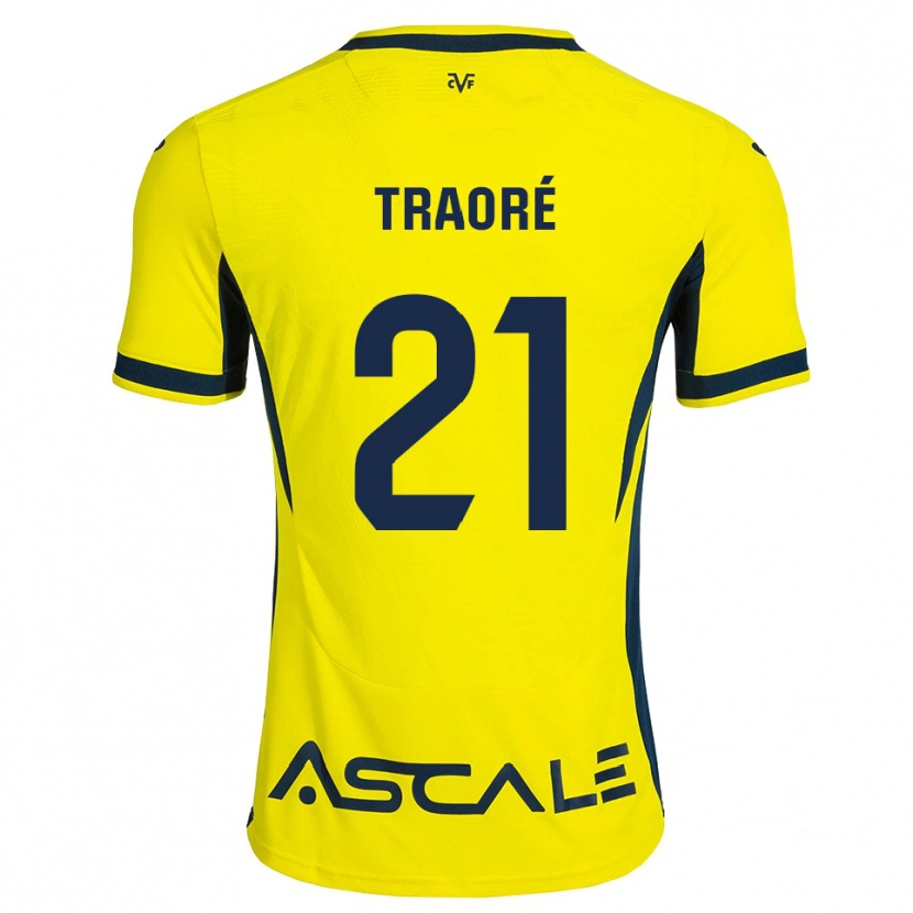 Danxen Damen Moussa Traoré #21 Gelb Schwarz Rot Heimtrikot Trikot 2026/27 T-Shirt