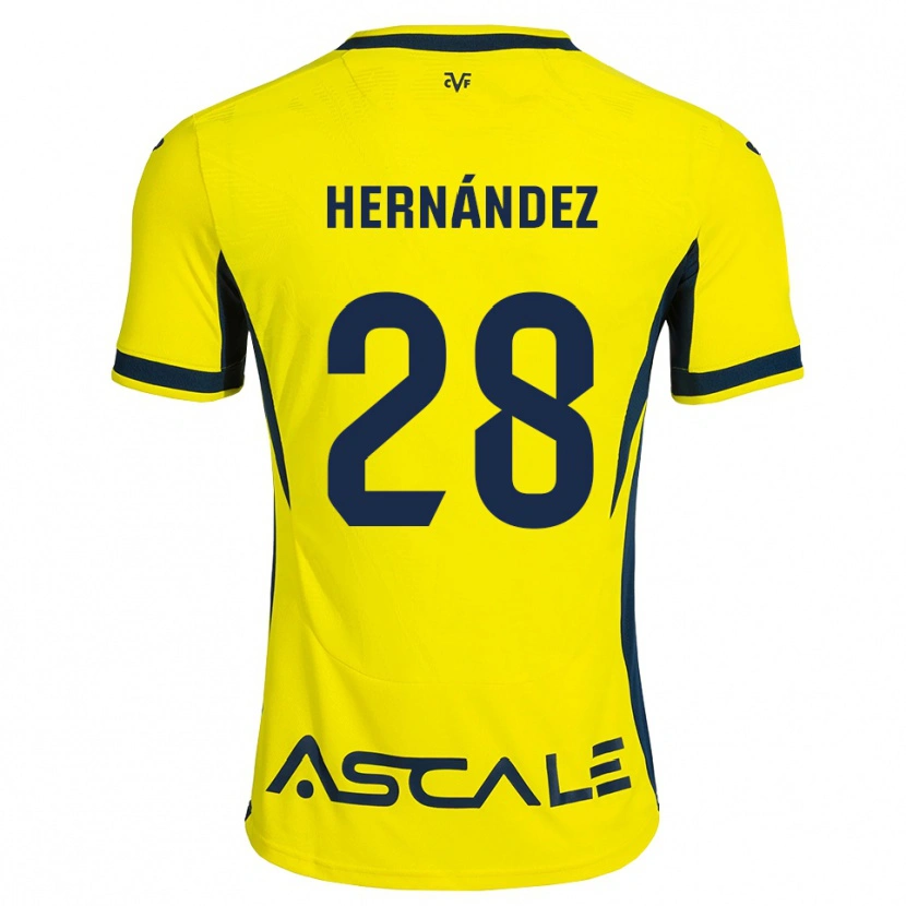 Danxen Damen Gerard Hernández #28 Gelb Schwarz Rot Heimtrikot Trikot 2026/27 T-Shirt