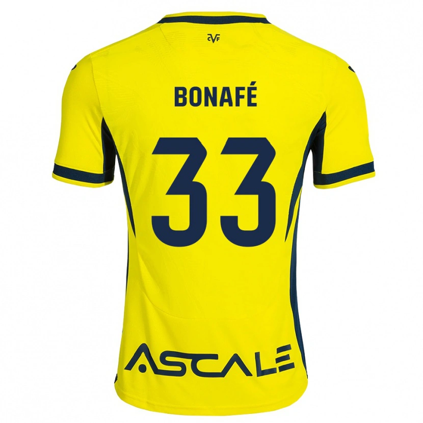 Danxen Damen César Bonafé #33 Gelb Schwarz Rot Heimtrikot Trikot 2026/27 T-Shirt
