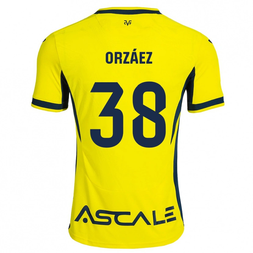 Danxen Damen Sergio Orzáez #38 Gelb Schwarz Rot Heimtrikot Trikot 2026/27 T-Shirt
