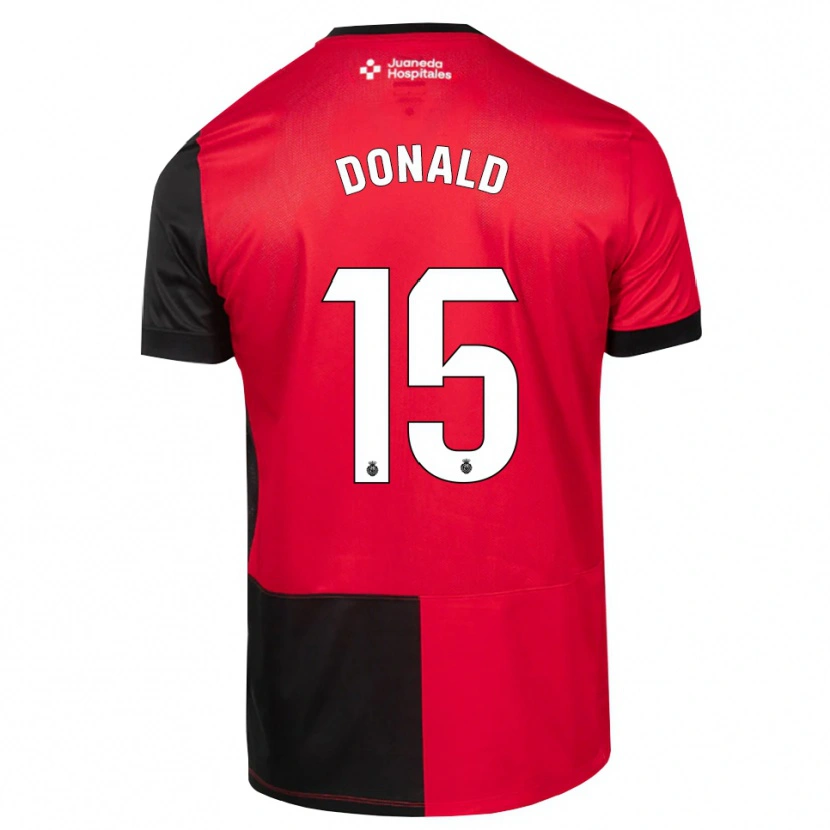 Danxen Damen John Donald #15 Schwarz Rot Weiß Heimtrikot Trikot 2026/27 T-Shirt