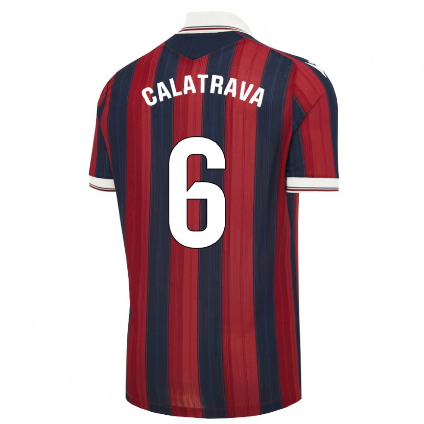 Danxen Damen Alberto Calatrava #6 Mitternachtsblau Rot Heimtrikot Trikot 2026/27 T-Shirt