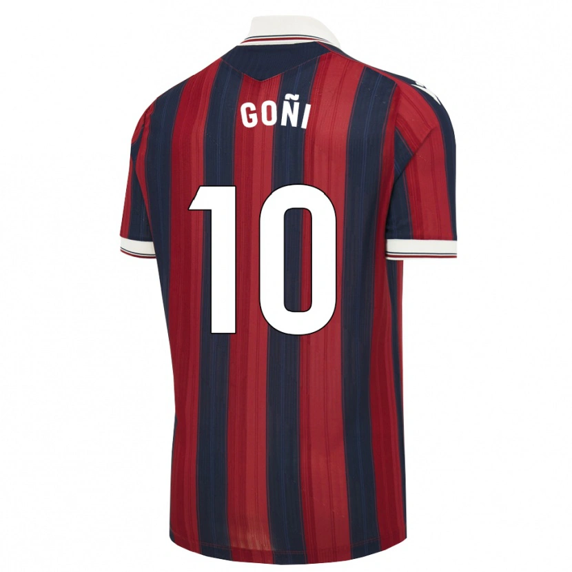 Danxen Damen Hugo Goñi #10 Mitternachtsblau Rot Heimtrikot Trikot 2026/27 T-Shirt