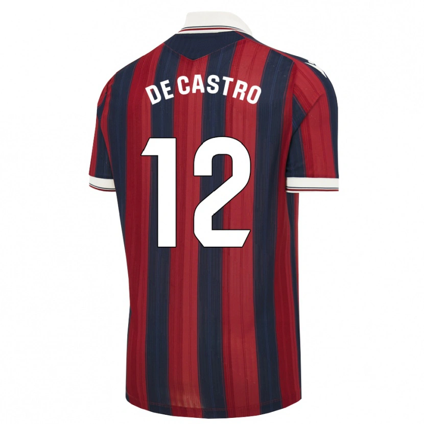 Danxen Damen Asier De Castro #12 Mitternachtsblau Rot Heimtrikot Trikot 2026/27 T-Shirt