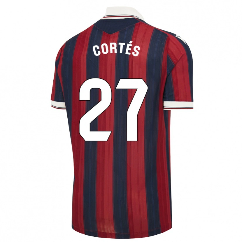 Danxen Damen Paco Cortés #27 Mitternachtsblau Rot Heimtrikot Trikot 2026/27 T-Shirt