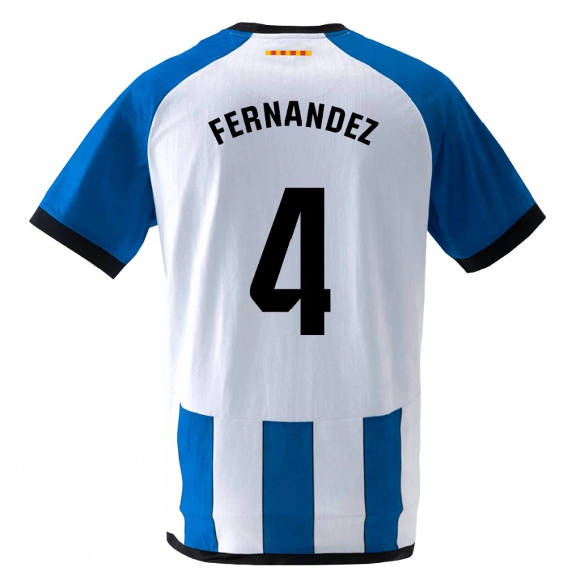 Danxen Damen Marcos Fernández #4 Königsblau Weiß Heimtrikot Trikot 2026/27 T-Shirt
