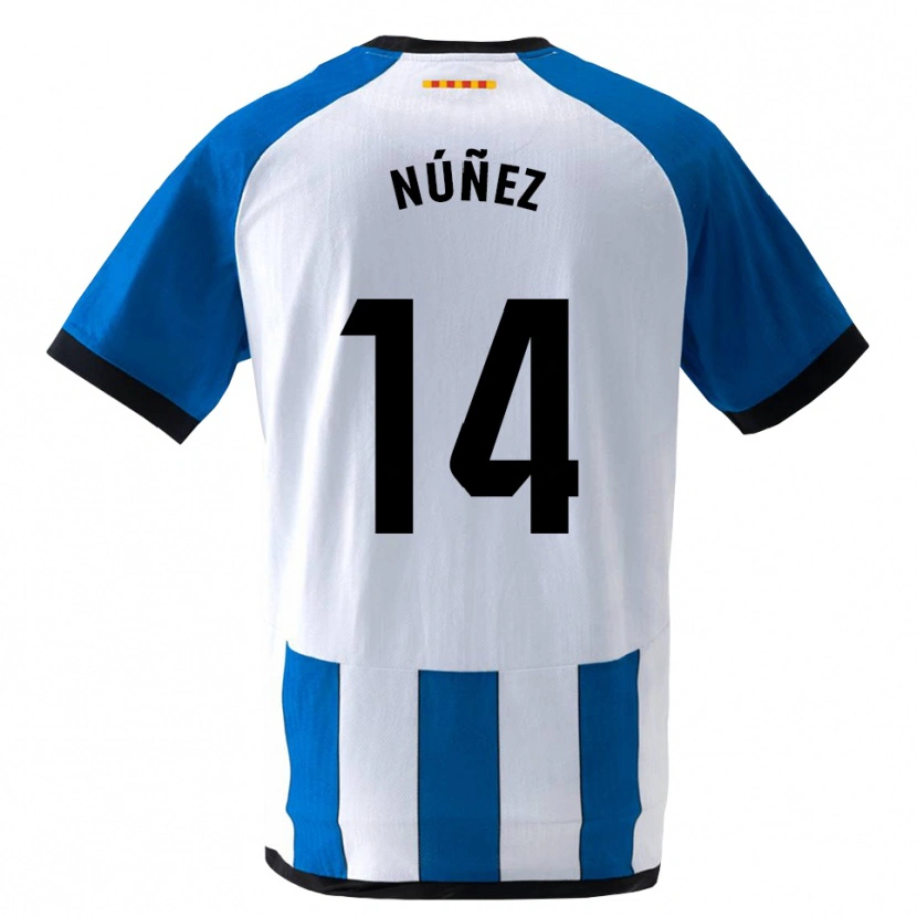 Danxen Damen Unai Núñez #14 Königsblau Weiß Heimtrikot Trikot 2026/27 T-Shirt