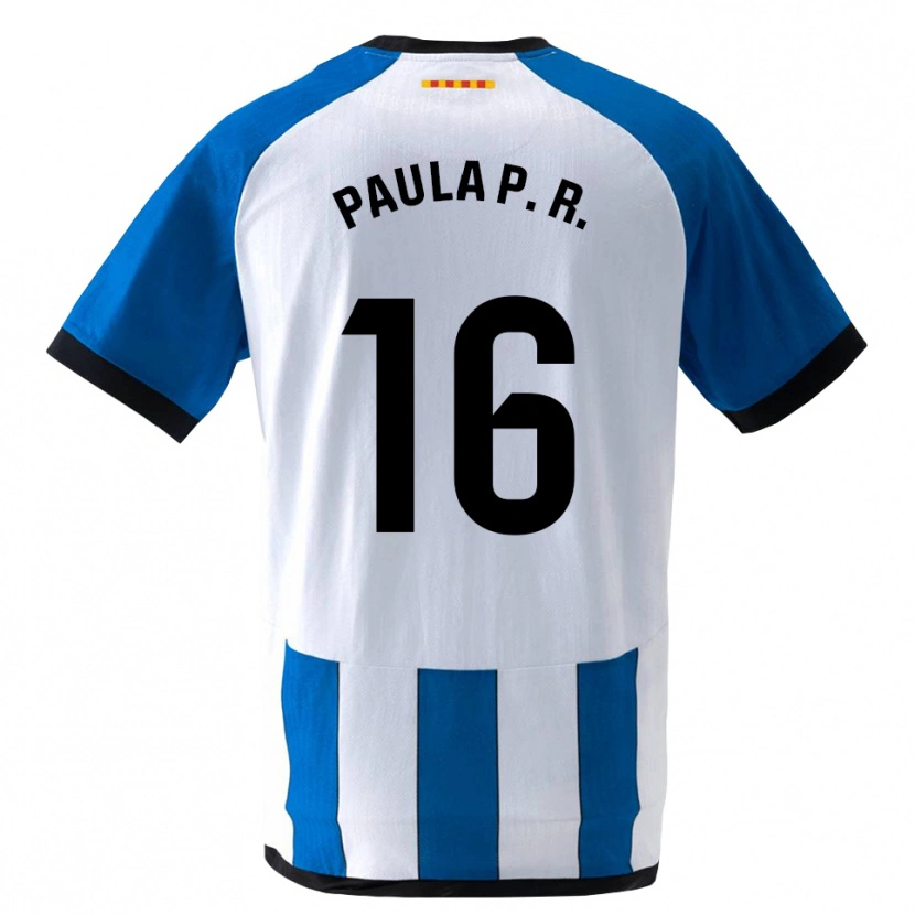 Danxen Damen Paula Perea Ramírez #16 Königsblau Weiß Heimtrikot Trikot 2026/27 T-Shirt