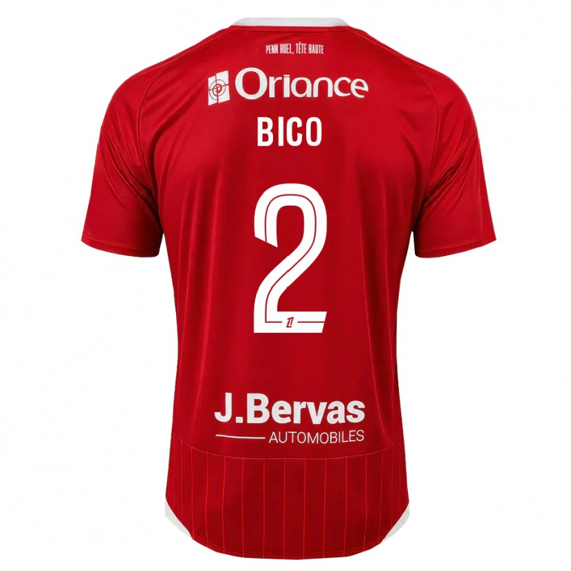 Danxen Damen Angelo Bico #2 Weiß Rot Heimtrikot Trikot 2026/27 T-Shirt