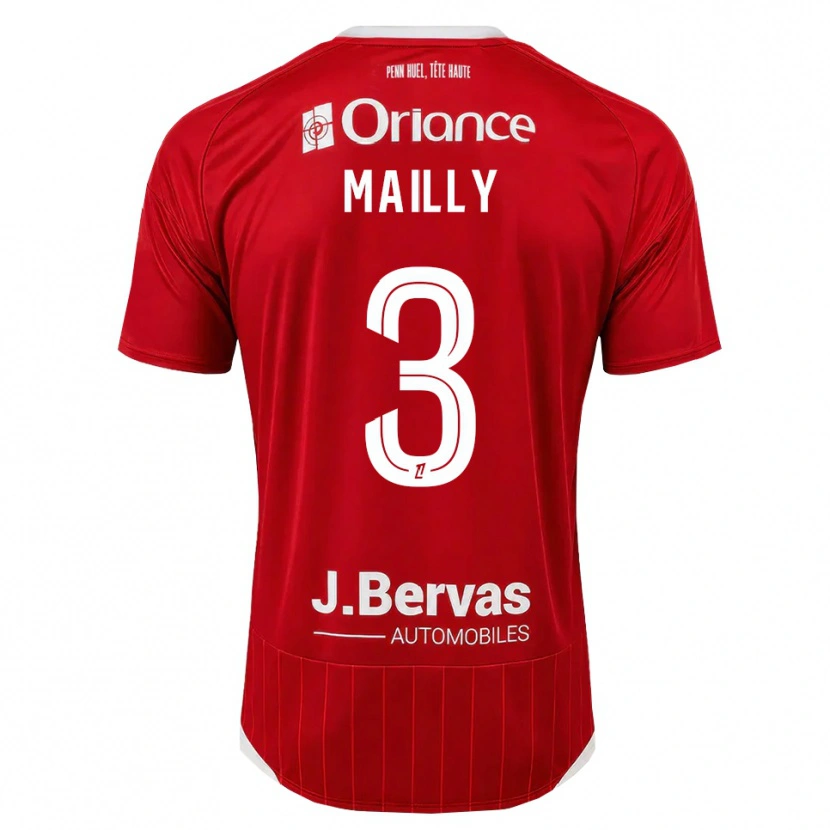 Danxen Damen Evan Mailly #3 Weiß Rot Heimtrikot Trikot 2026/27 T-Shirt
