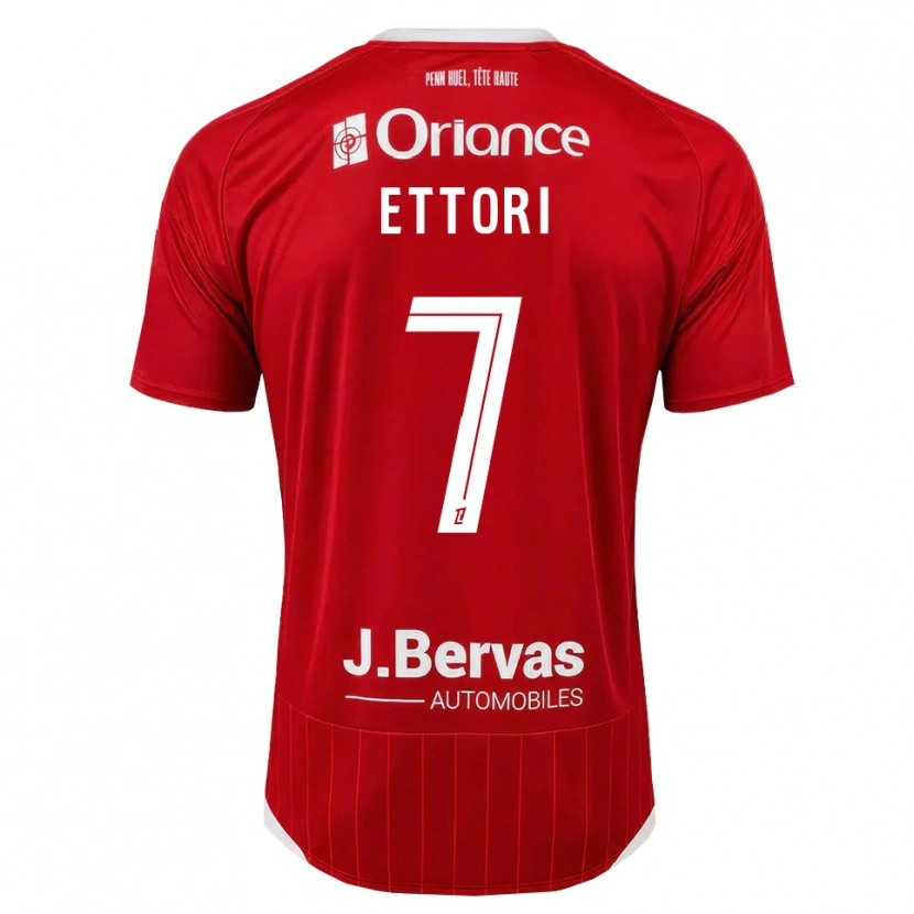Danxen Damen Yanis Ettori #7 Weiß Rot Heimtrikot Trikot 2026/27 T-Shirt