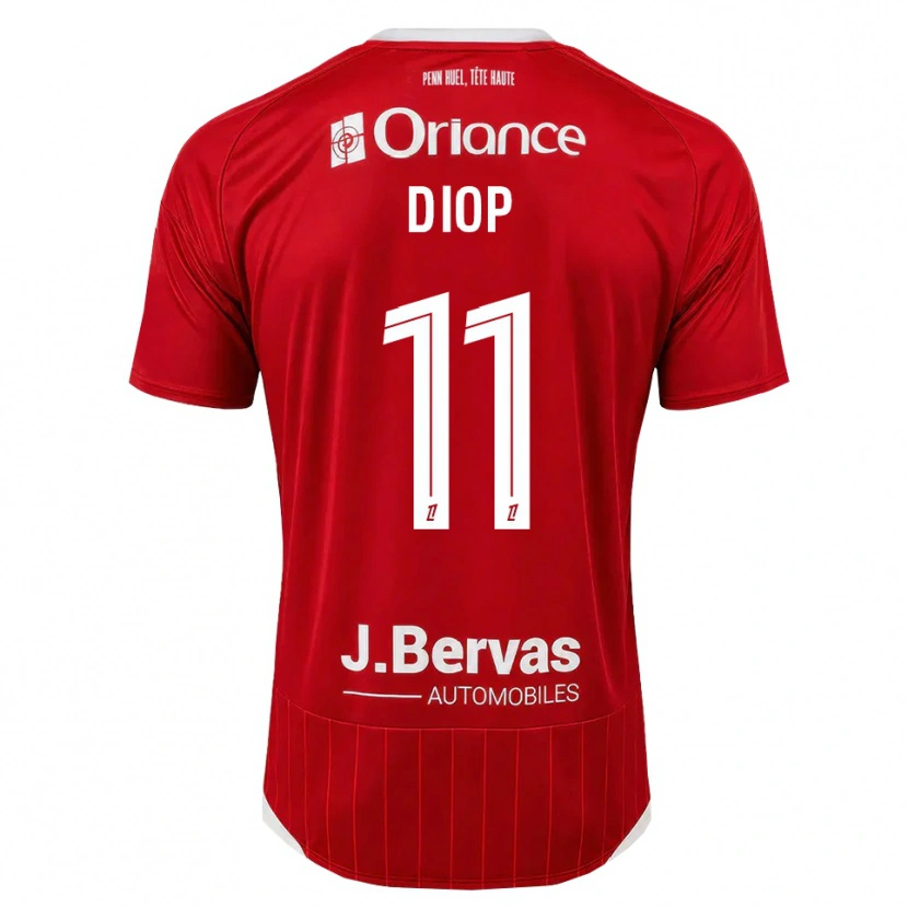 Danxen Damen Samba Diop #11 Weiß Rot Heimtrikot Trikot 2026/27 T-Shirt