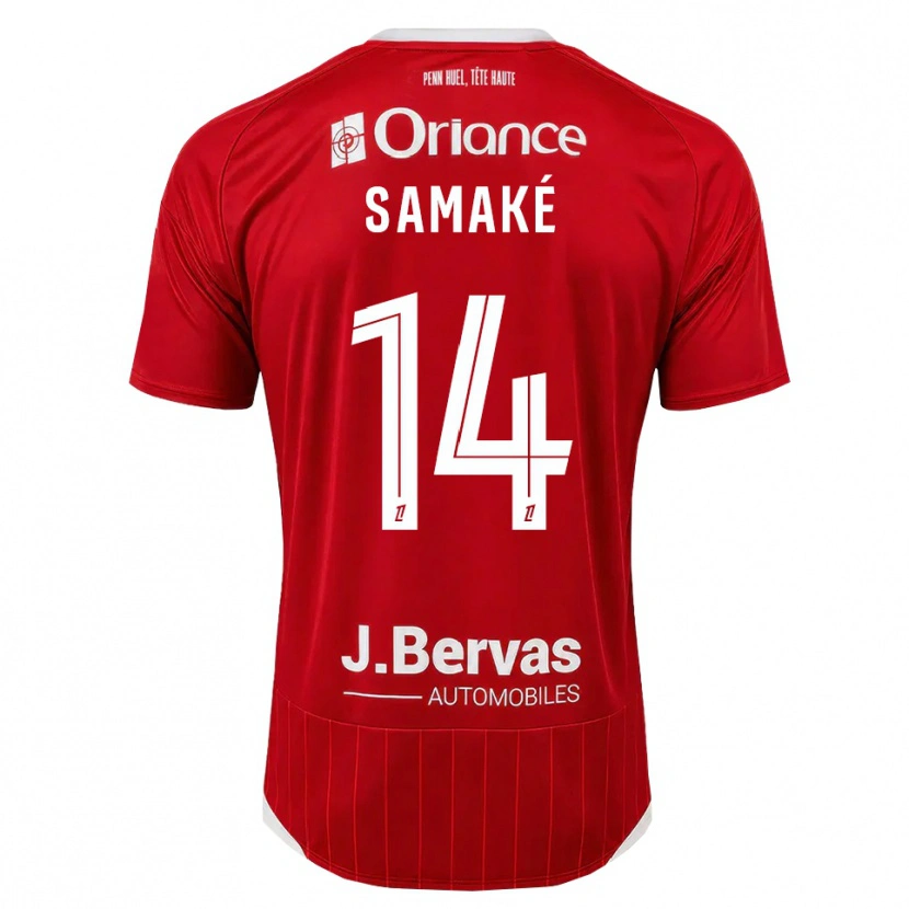 Danxen Damen Abdoul Samaké #14 Weiß Rot Heimtrikot Trikot 2026/27 T-Shirt