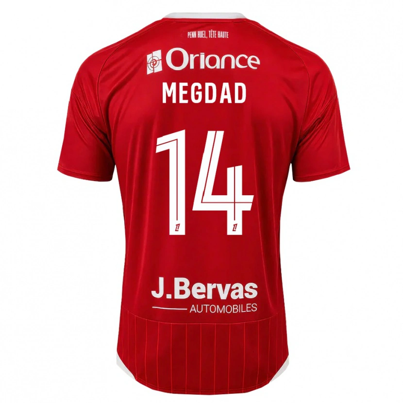Danxen Damen Noa Megdad #14 Weiß Rot Heimtrikot Trikot 2026/27 T-Shirt