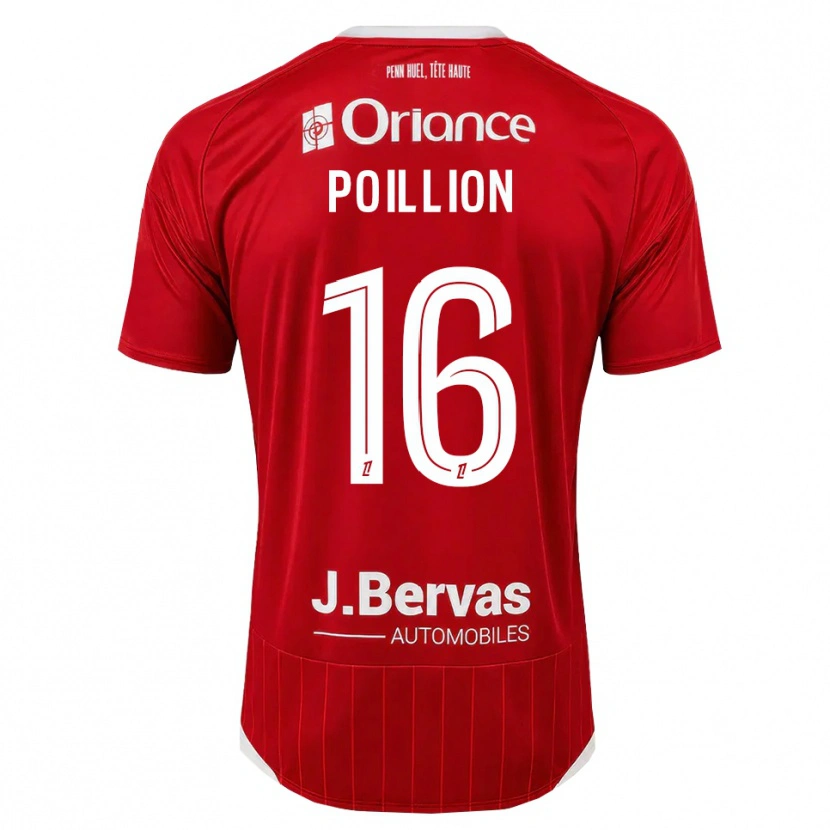 Danxen Damen Noé Poillion #16 Weiß Rot Heimtrikot Trikot 2026/27 T-Shirt