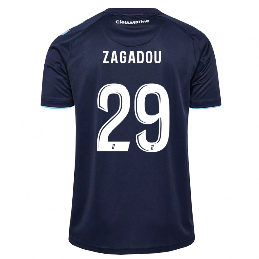 Danxen Damen Stephan Zagadou #29 Kornblumenblau Mitternachtsblau Heimtrikot Trikot 2026/27 T-Shirt