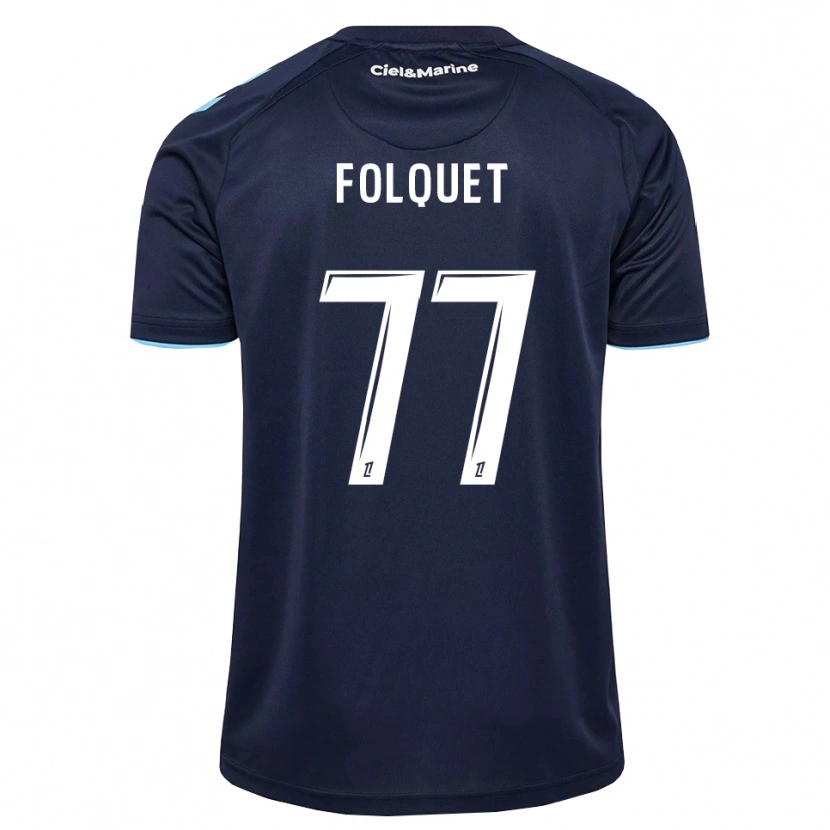 Danxen Damen Magnaba Folquet #77 Kornblumenblau Mitternachtsblau Heimtrikot Trikot 2026/27 T-Shirt