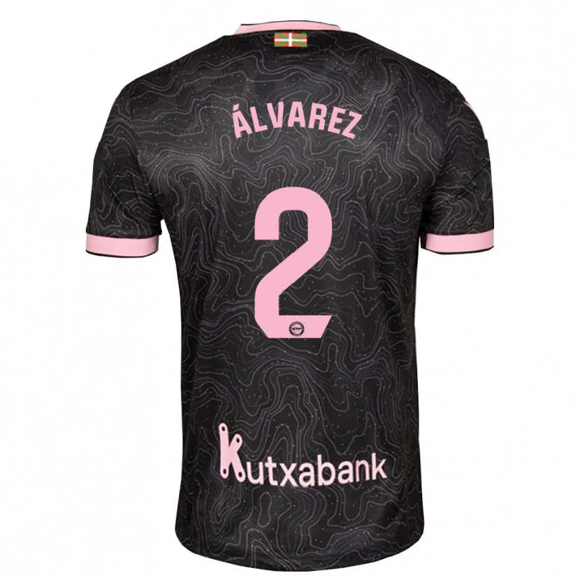 Danxen Damen Joseda Álvarez #2 Schwarz Pink Auswärtstrikot Trikot 2026/27 T-Shirt
