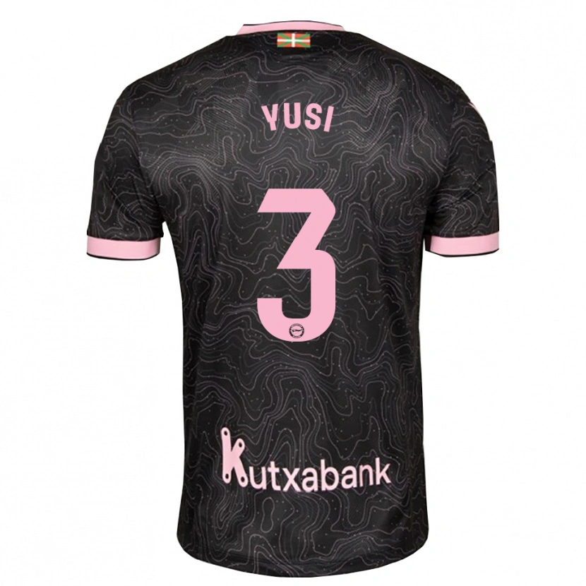 Danxen Damen Youssef Enríquez #3 Schwarz Pink Auswärtstrikot Trikot 2026/27 T-Shirt